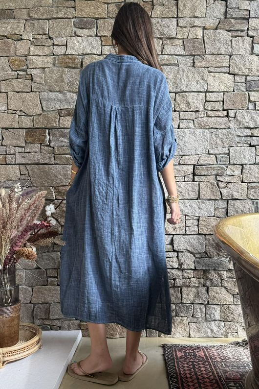Kasbah Souk Dress Washed Navy